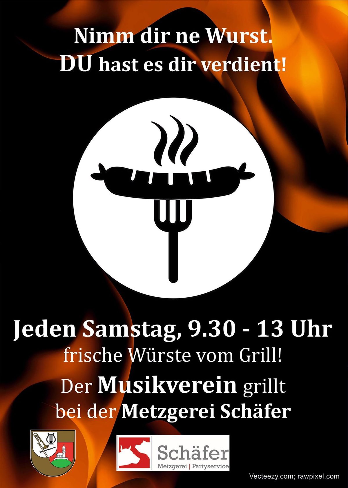 Rote Wurst vom Grill