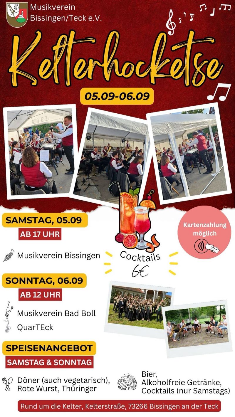 Unser Plakat zur Kelterhocketse 2026