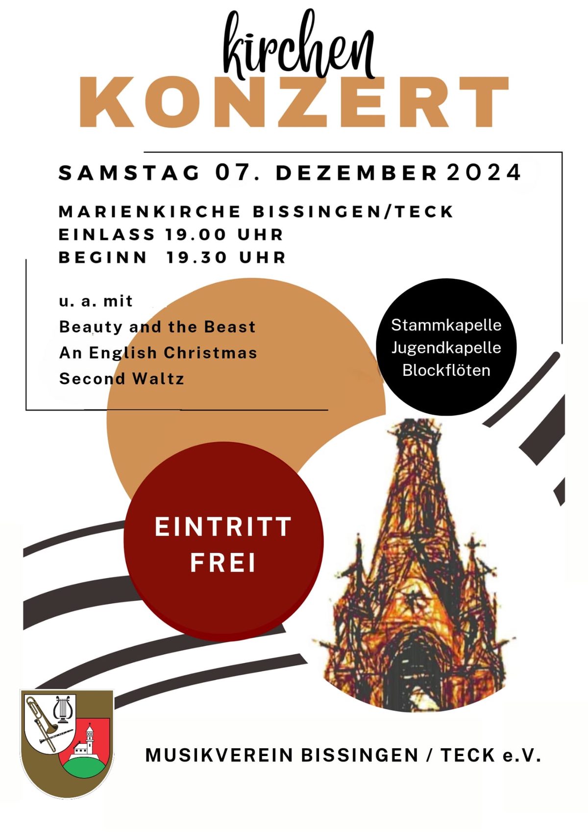 Plakat zum Kirchenkonzert 2024